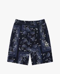MLB - Quần shorts jeans nữ Paisley Cotton Midi Woven