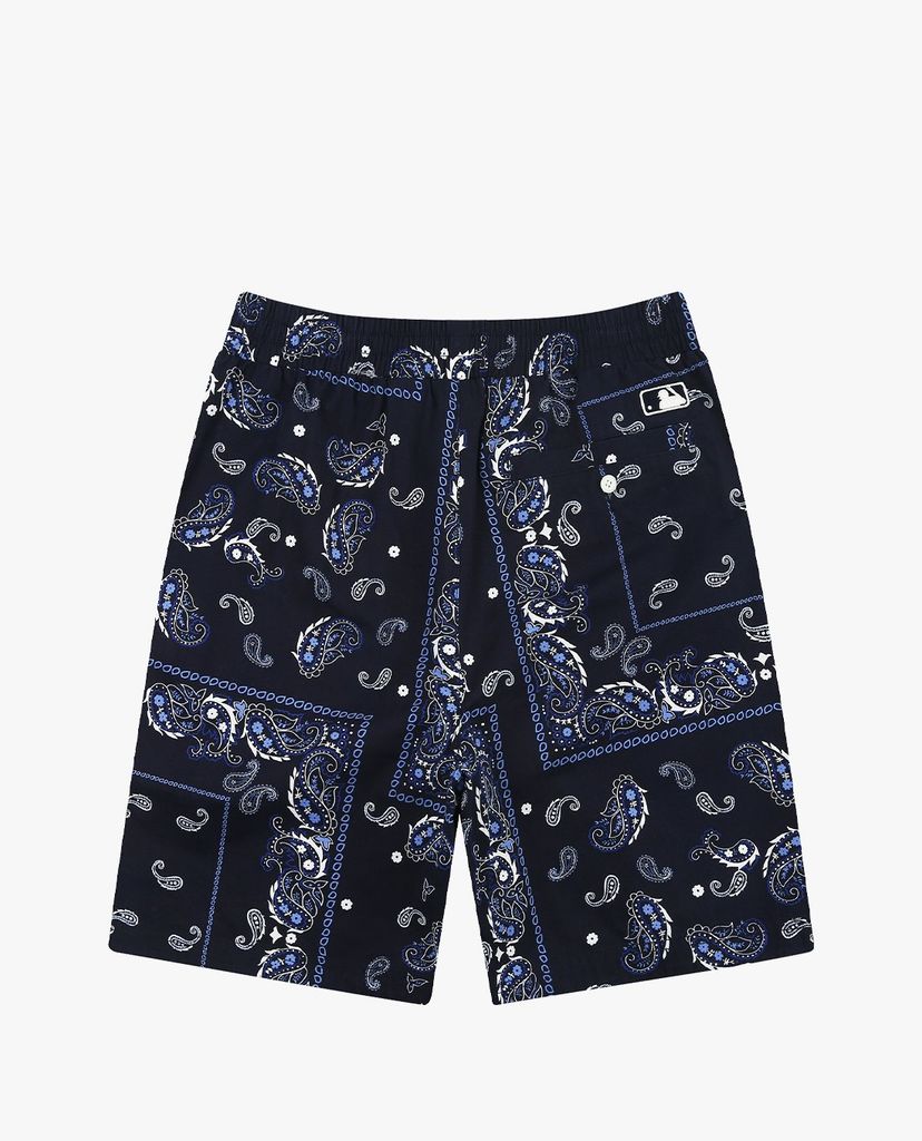 MLB - Quần shorts jeans nữ Paisley Cotton Midi Woven