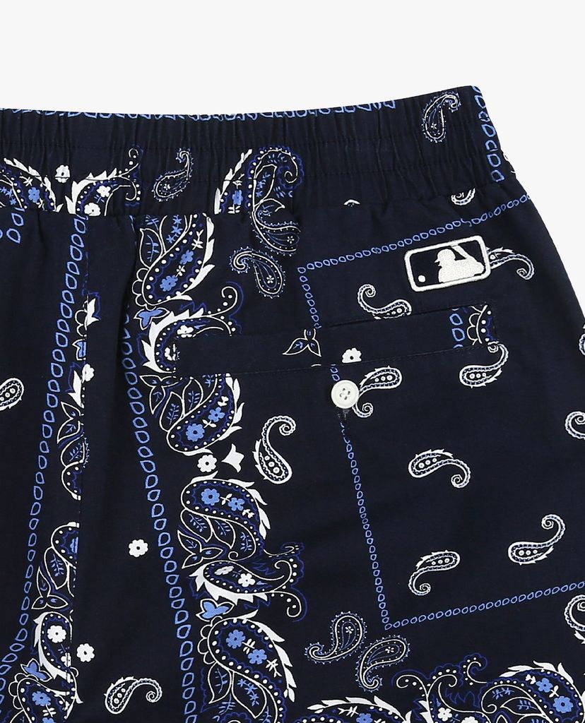 MLB - Quần shorts jeans nữ Paisley Cotton Midi Woven
