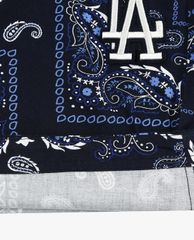 MLB - Quần shorts jeans nữ Paisley Cotton Midi Woven