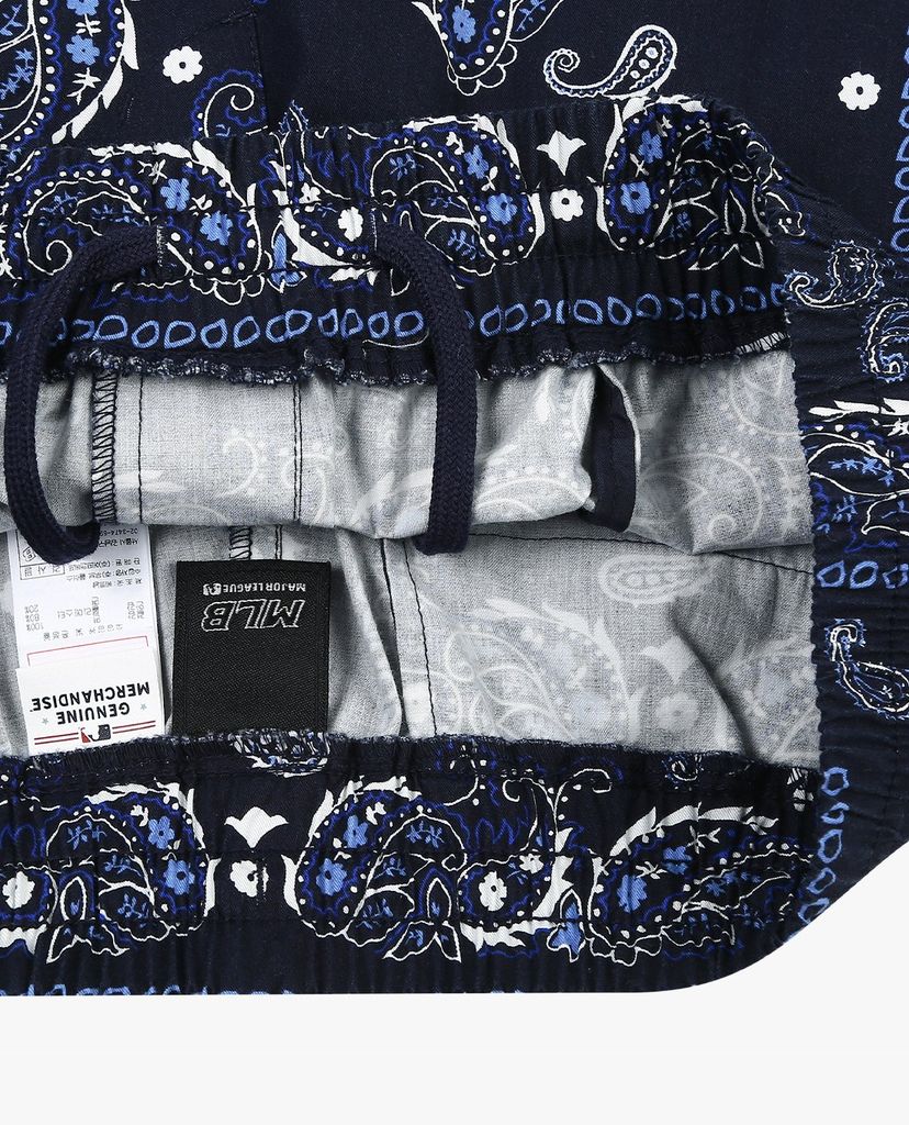 MLB - Quần shorts jeans nữ Paisley Cotton Midi Woven