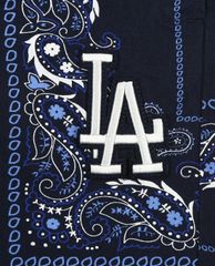 MLB - Quần shorts jeans nữ Paisley Cotton Midi Woven