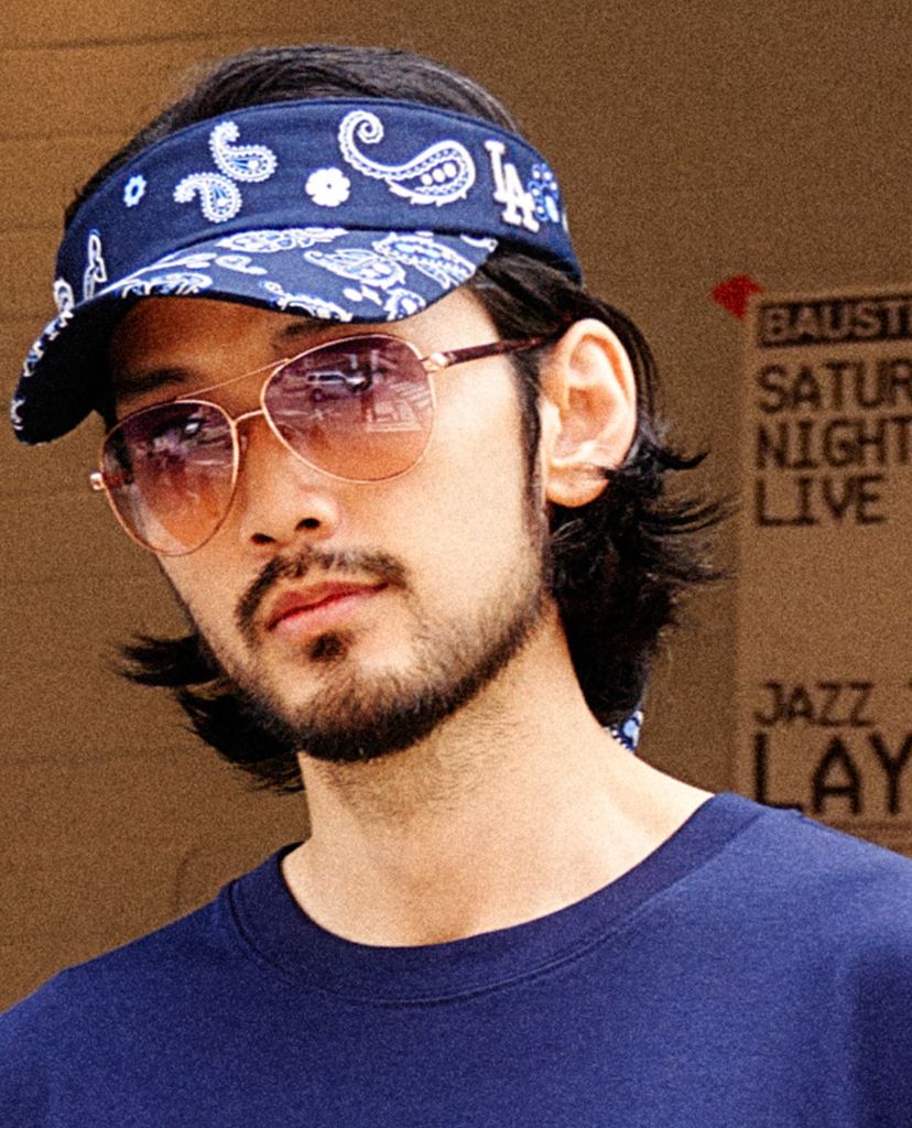 MLB - Nón visor nửa đầu Paisley