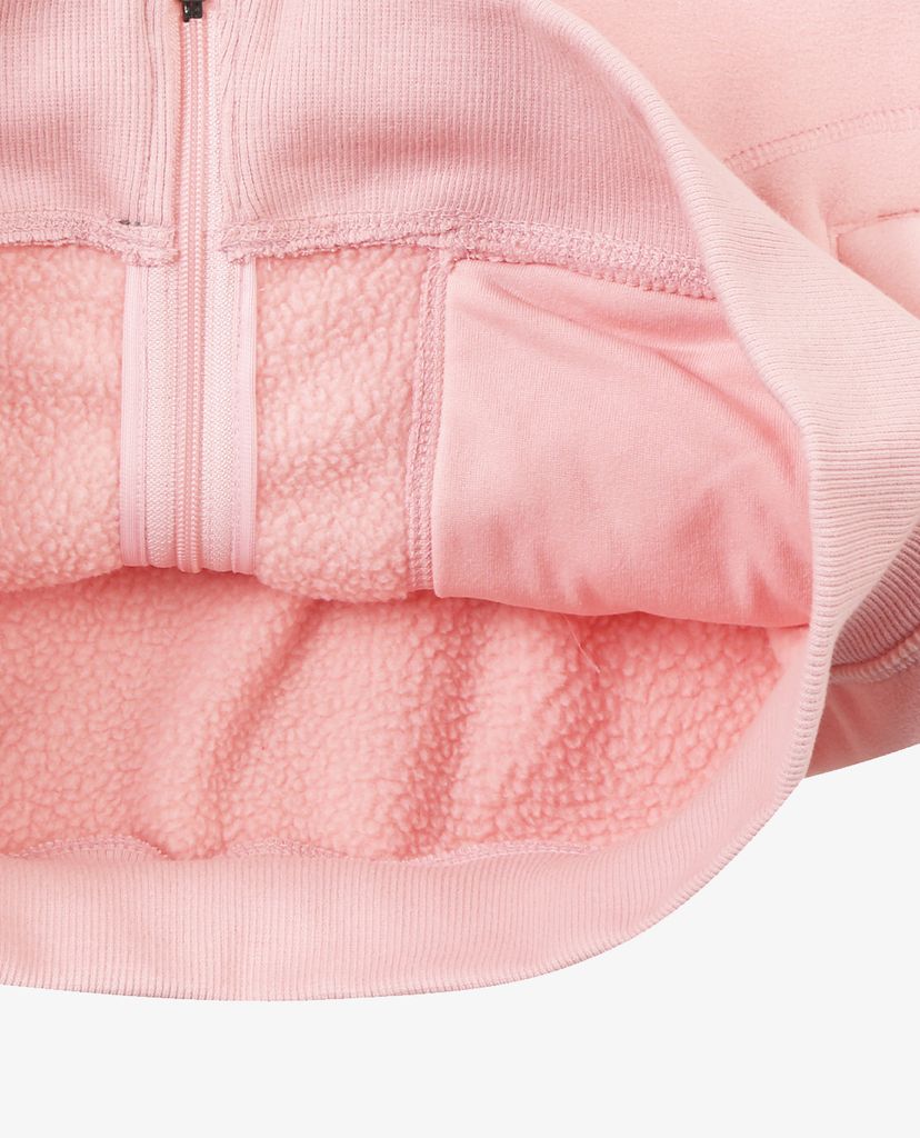 MLB - Áo hoodie tay dài phối zip Fleece Fleece Big Logo