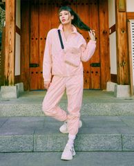 MLB - Quần jogger nữ lưng thun Crayon Monogram