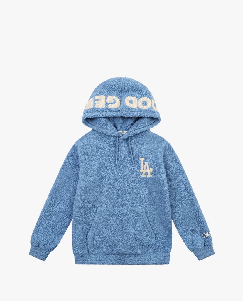 MLB - Áo hoodie tay dài phối mũ thời trang Fleece Lined