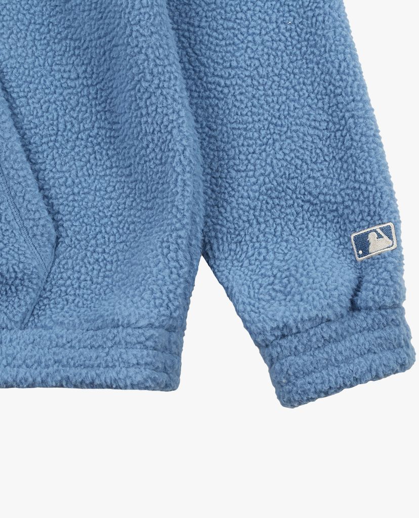 MLB - Áo hoodie tay dài phối mũ thời trang Fleece Lined