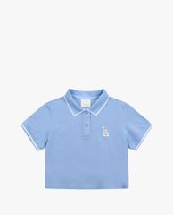 MLB - Áo thun nữ croptop cổ bẻ Basic Crop Pique