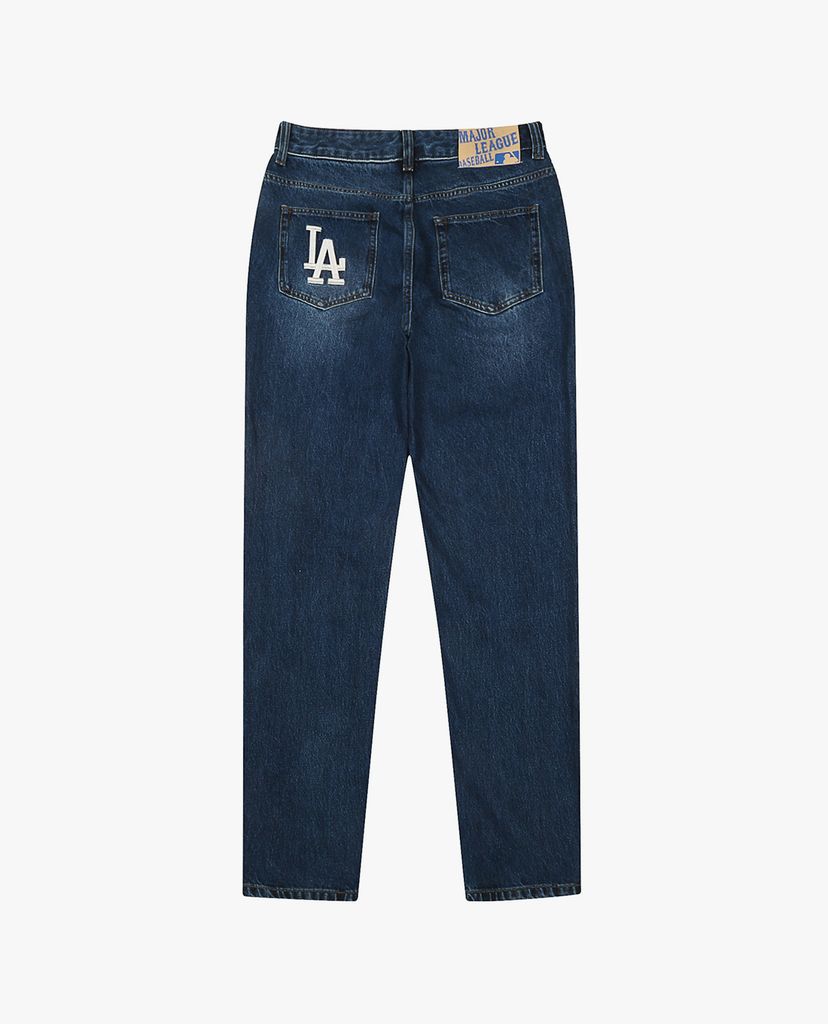 MLB - Quần jeans nam Wide Fit Back Pocket Logo