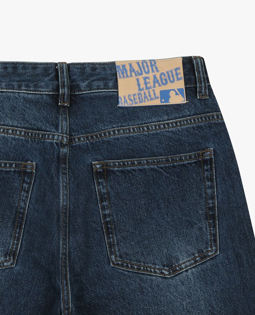 MLB - Quần jeans nam Wide Fit Back Pocket Logo