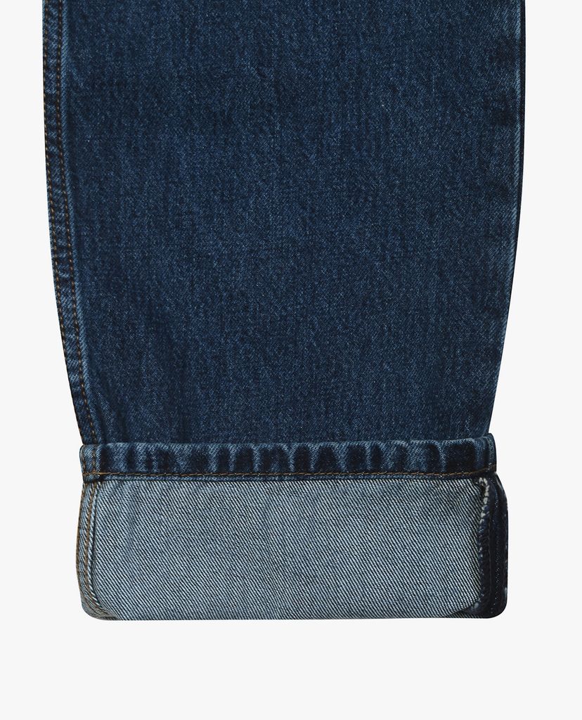 MLB - Quần jeans nam Wide Fit Back Pocket Logo