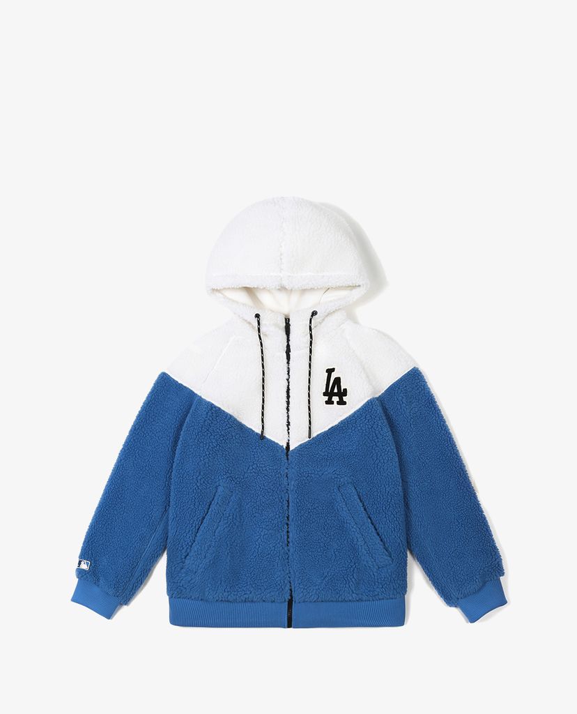 MLB - Áo khoác lông phối mũ trùm Boa Fleece Block