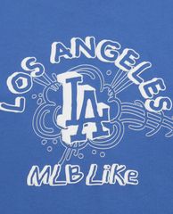MLB - Áo thun cổ tròn ngắn tay LIKE Solid Color Popcorn