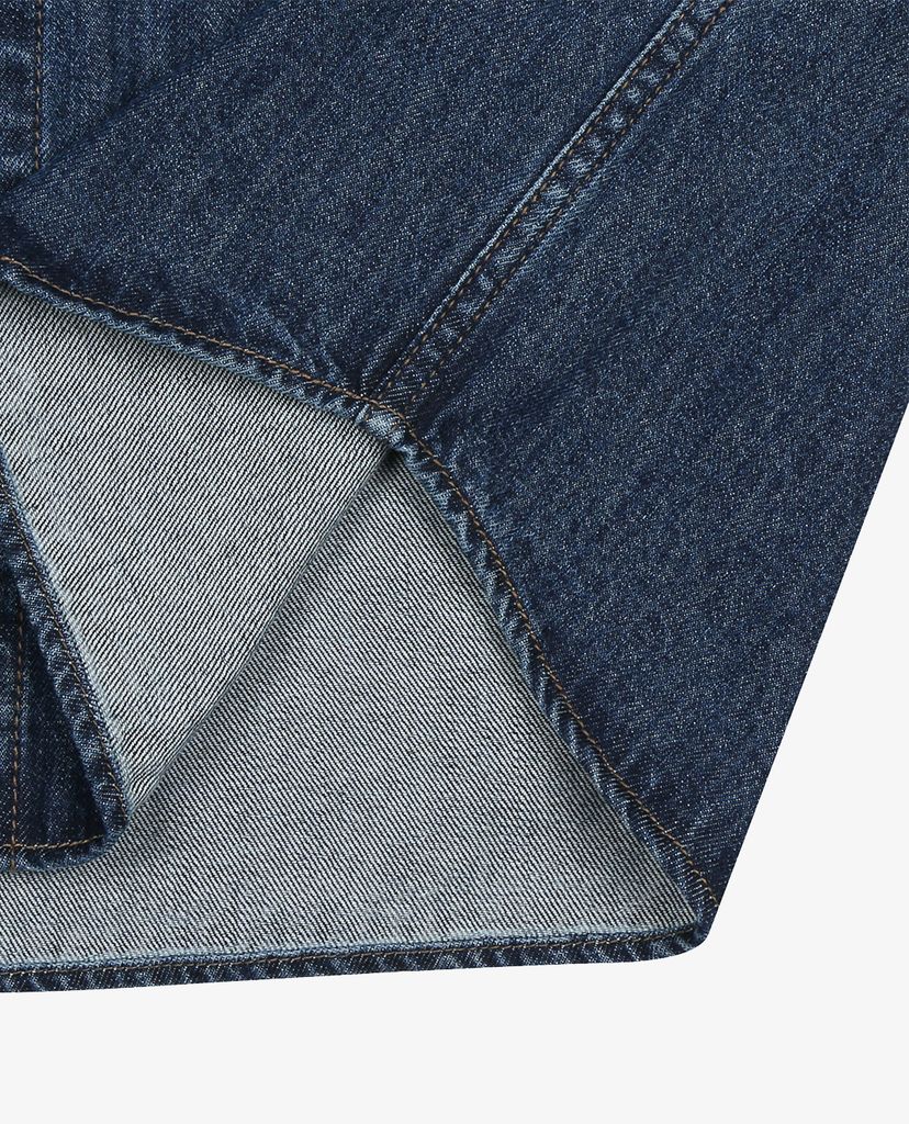 MLB - Áo sơ mi denim tay dài Big Logo