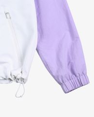 MLB - Áo khoác kiểu tay dài phối mũ trùm Basic Color Block