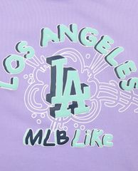 MLB - Đầm mini phối mũ phom suông tay dài LIKE