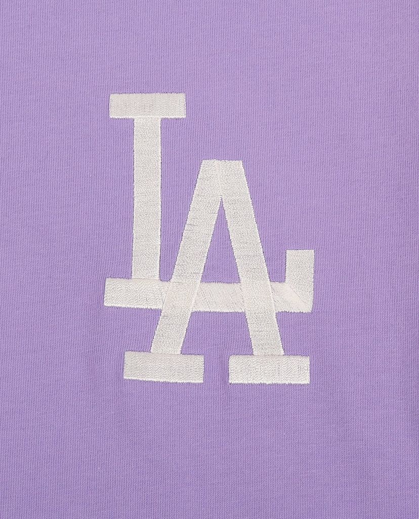 MLB - Đầm midi nữ ngắn tay cổ tròn Logo Basic
