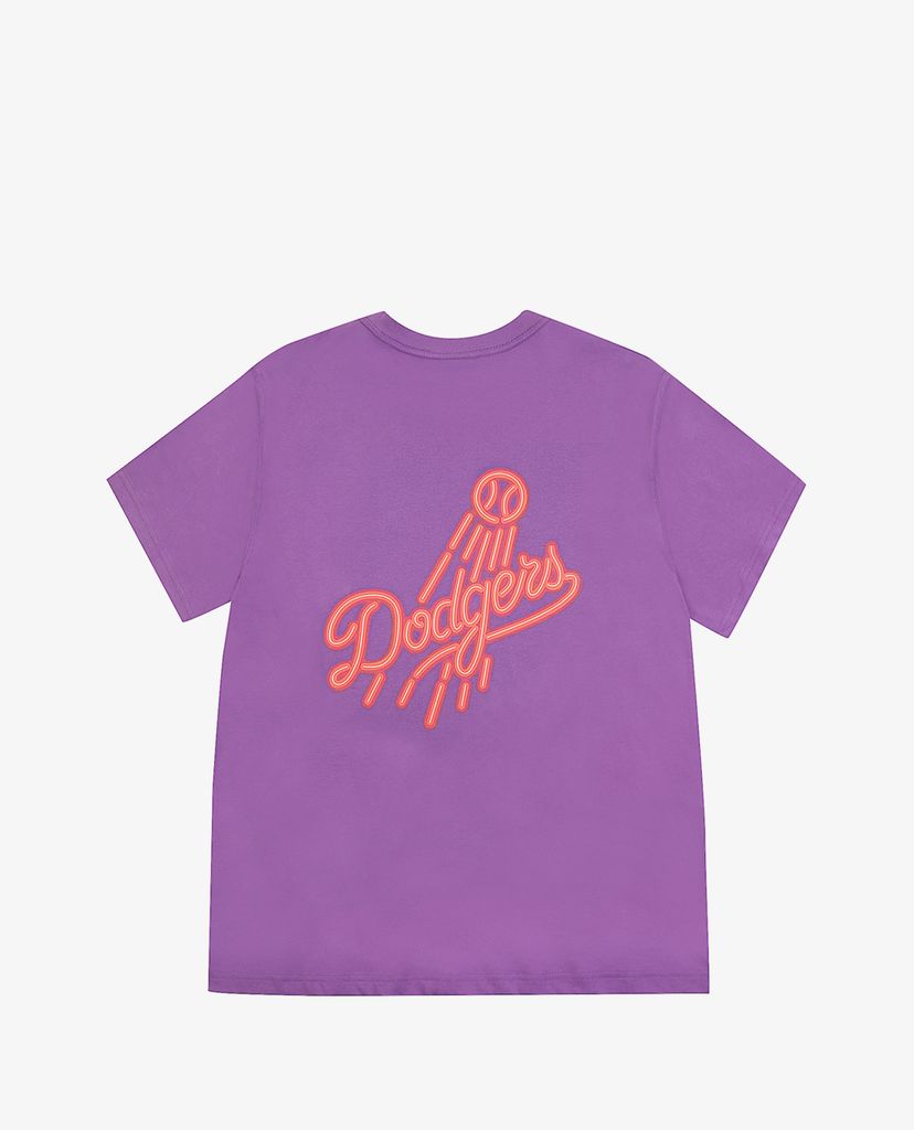MLB - Áo thun cổ tròn ngắn tay Neon Art Coopers