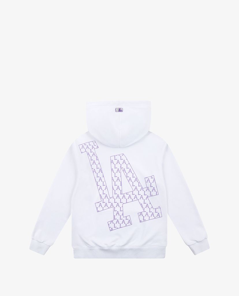MLB - Áo hoodie tay dài phối mũ thời trang Monogram