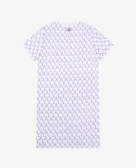 MLB - Đầm mini cổ tròn ngắn tay phom suông Monogram Allover