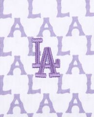 MLB - Đầm mini cổ tròn ngắn tay phom suông Monogram Allover