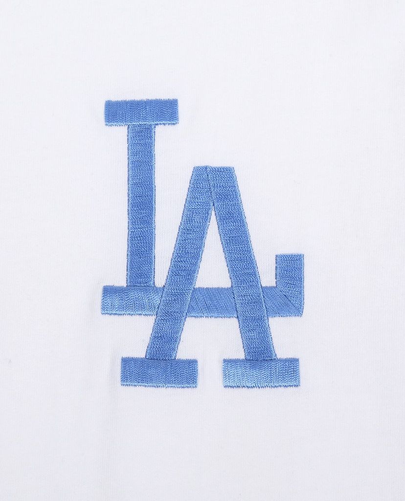 MLB - Đầm midi nữ ngắn tay cổ tròn Logo Basic