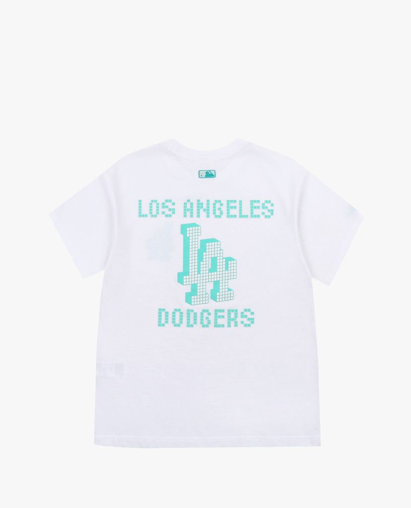 MLB - Áo thun cổ tròn ngắn tay PLAY Back Pixel Logo