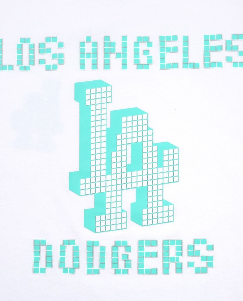 MLB - Áo thun cổ tròn ngắn tay PLAY Back Pixel Logo