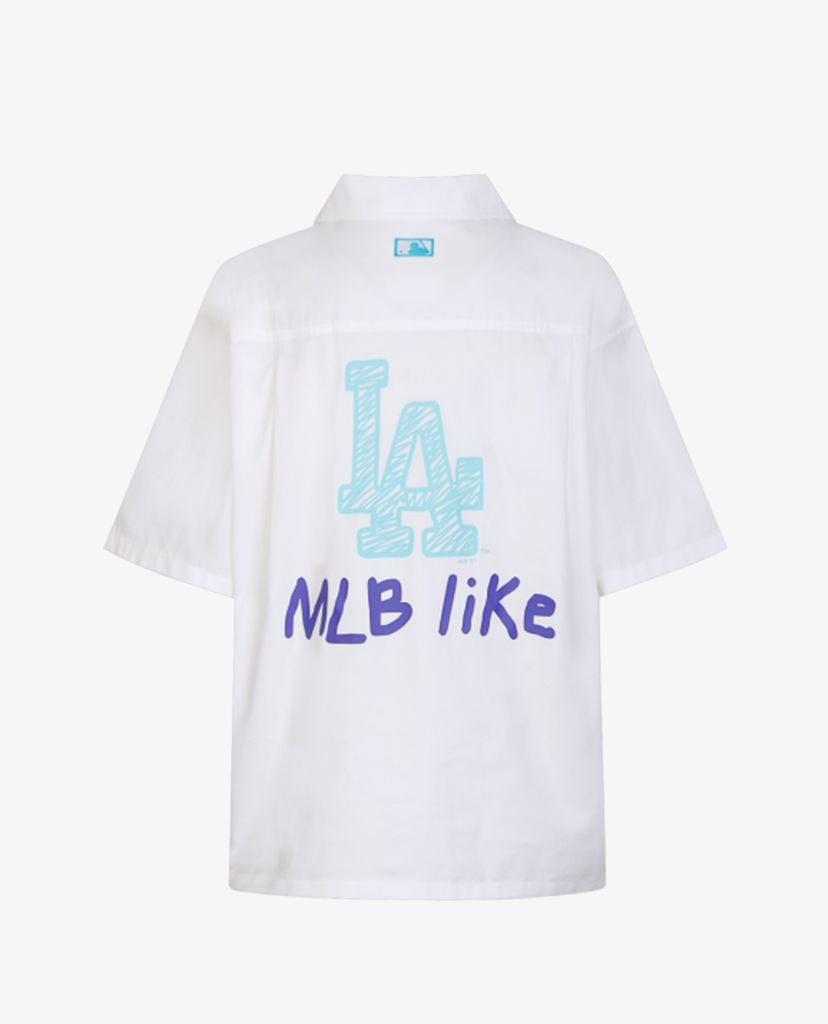 MLB - Áo sơ mi tay ngắn phom suông MLB Like