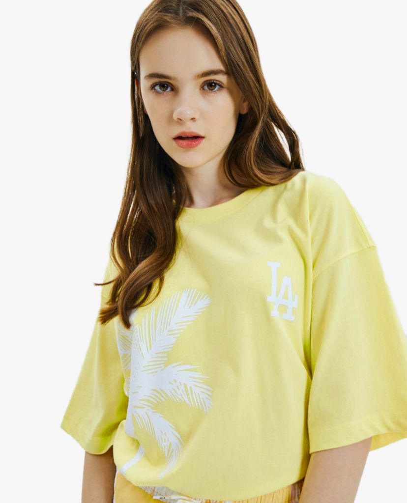 MLB - Áo thun cổ tròn ngắn tay Big Palm Tree