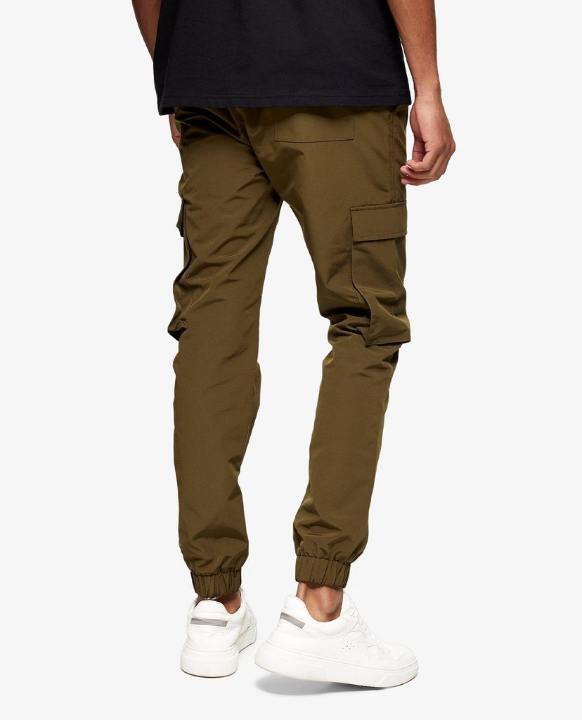 TOPMAN - Quần jogger nam túi hộp Khaki Skinny Cargo