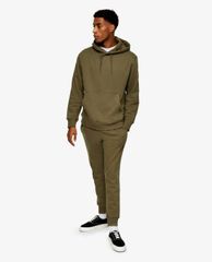 TOPMAN - Quần jogger nam lưng thun Khaki Classic