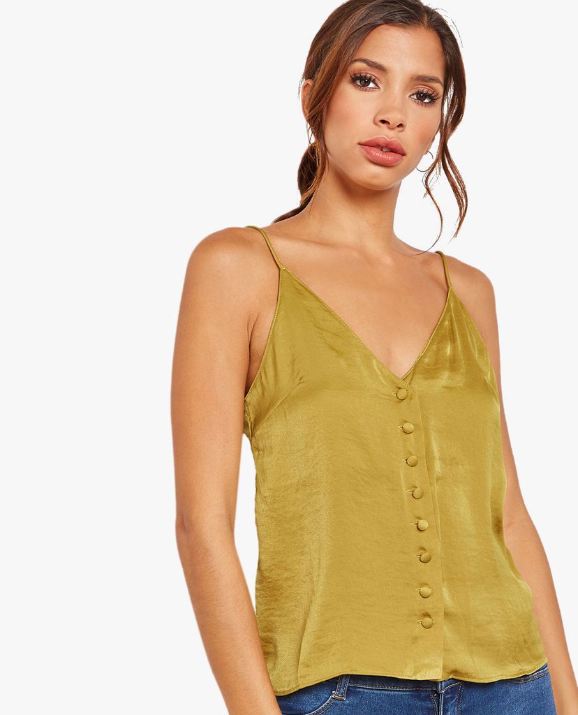 TOPSHOP - Áo hai dây nữ cổ V Button Down Cami