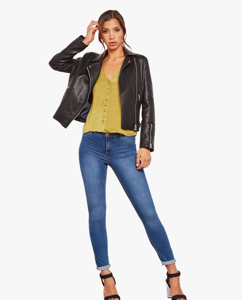 TOPSHOP - Áo hai dây nữ cổ V Button Down Cami