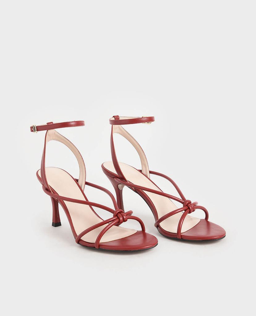 CHARLES & KEITH - Giày sandal cao gót hở mũi Front Knot