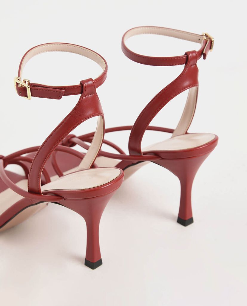 CHARLES & KEITH - Giày sandal cao gót hở mũi Front Knot