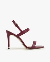 CHARLES & KEITH - Giày cao gót quai ngang Textured Ankle Strap