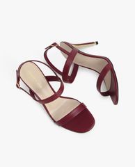 CHARLES & KEITH - Giày cao gót quai ngang Textured Ankle Strap