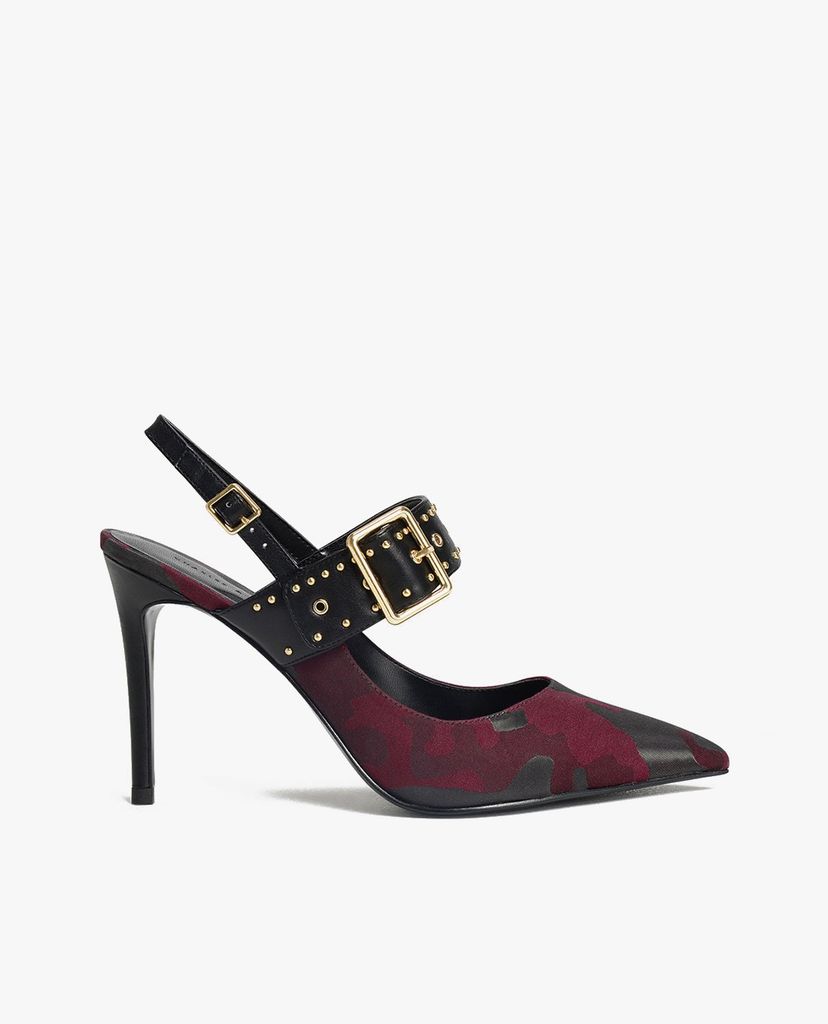 CHARLES & KEITH - Giày cao gót mũi nhọn đính hạt Studded