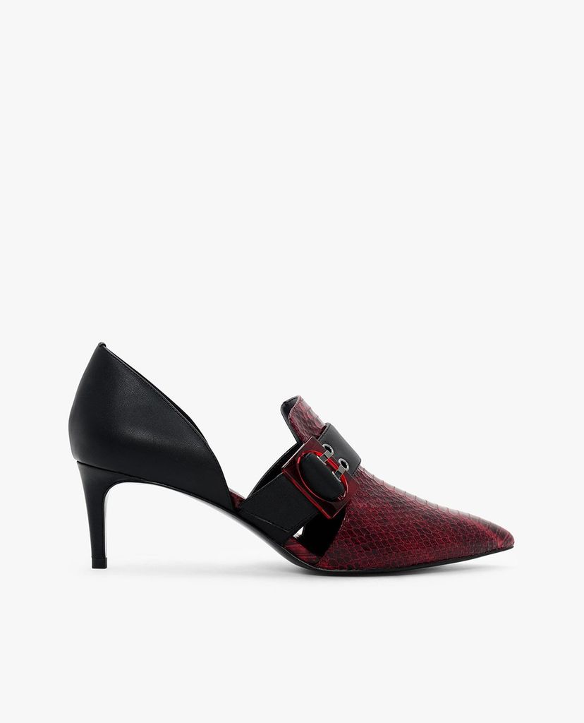 CHARLES & KEITH - Giày cao gót mũi nhọn Oversized Buckle
