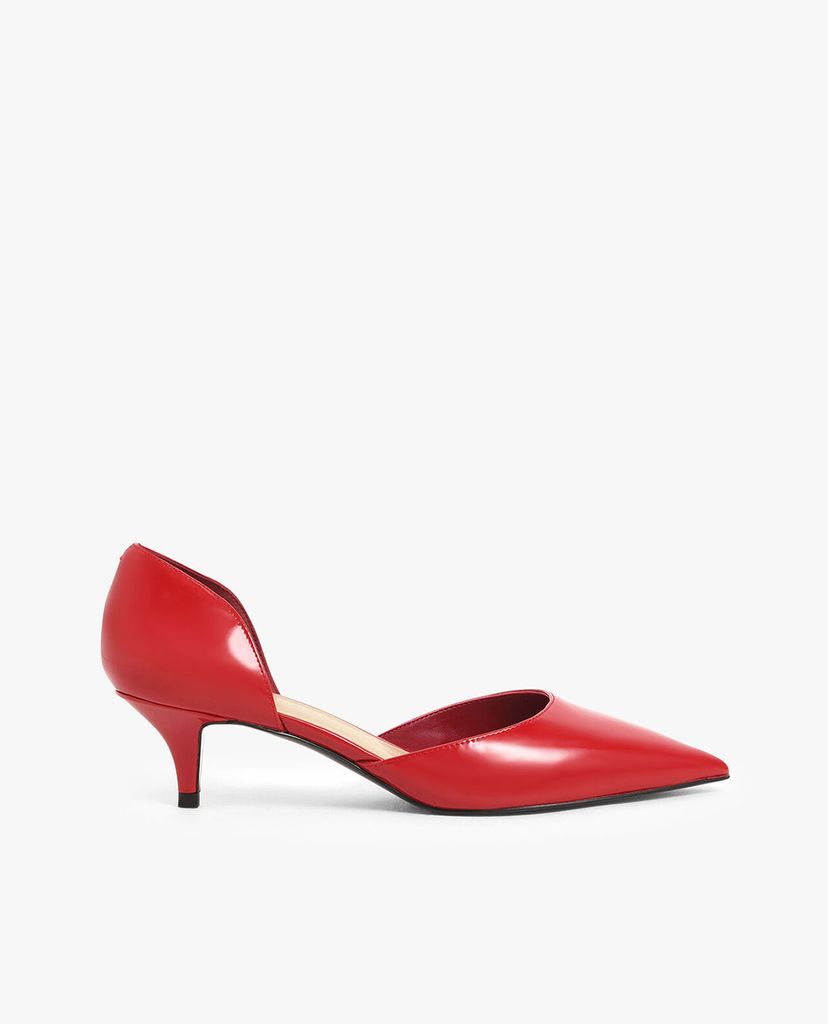 CHARLES & KEITH - Giày cao gót mũi nhọn Patent D Orsay Kitten