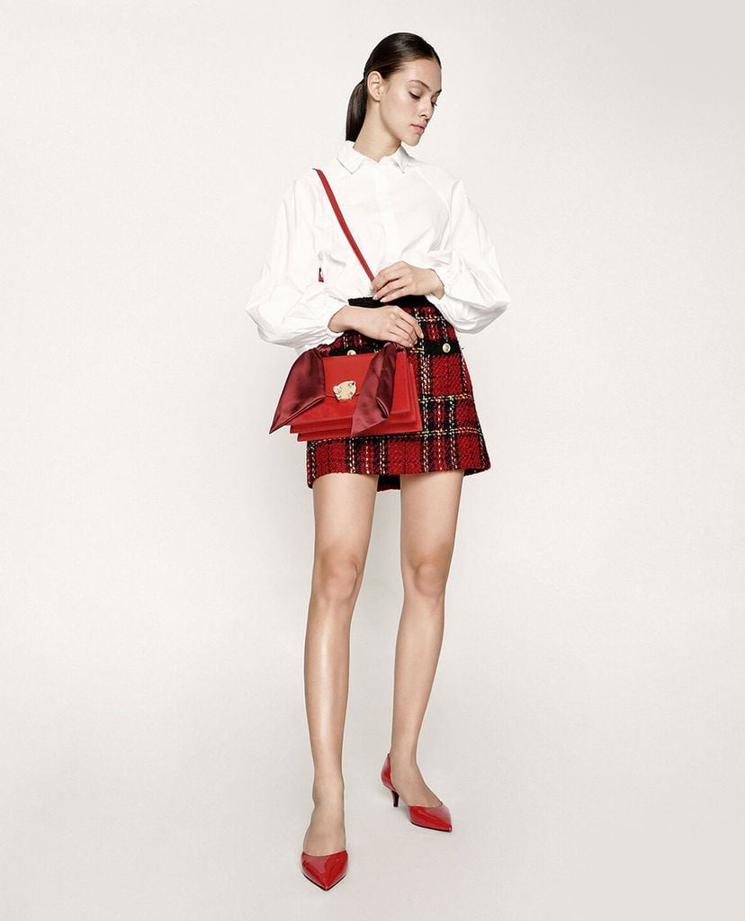 CHARLES & KEITH - Giày cao gót mũi nhọn Patent D Orsay Kitten