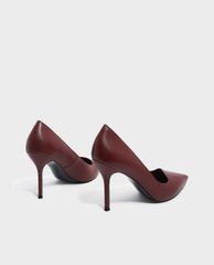 CHARLES & KEITH - Giày cao gót mũi nhọn Asymmetrical Topline Pumps