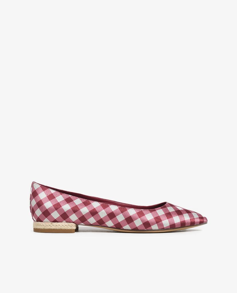 CHARLES & KEITH - Giày đế bệt Espadrille Block Heel Check Print