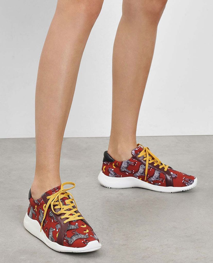 CHARLES & KEITH - Giày sneaker nữ phối dây Fabric