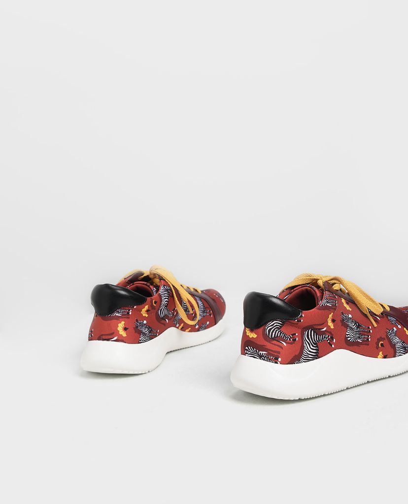 CHARLES & KEITH - Giày sneaker nữ phối dây Fabric