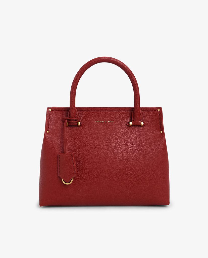 CHARLES & KEITH - Túi xách tay nữ chữ nhật Double Structured