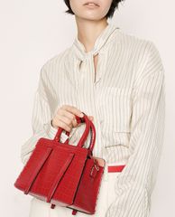 CHARLES & KEITH - Túi xách tay nữ chữ nhật Croc Effect