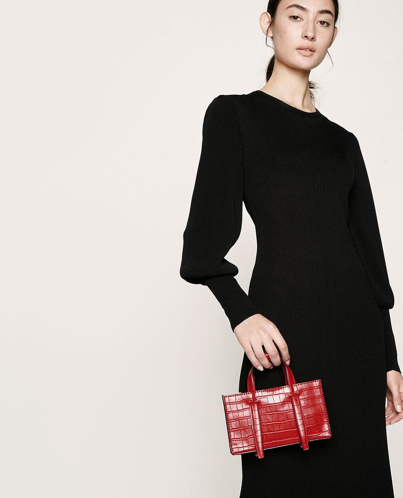 CHARLES & KEITH - Túi xách tay nữ chữ nhật Laser Cut Double
