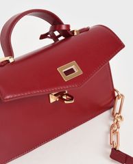 CHARLES & KEITH - Túi xách tay phom chữ nhật Trapeze